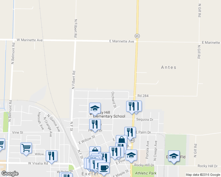 map of restaurants, bars, coffee shops, grocery stores, and more near 323 Old Line Avenue in Exeter