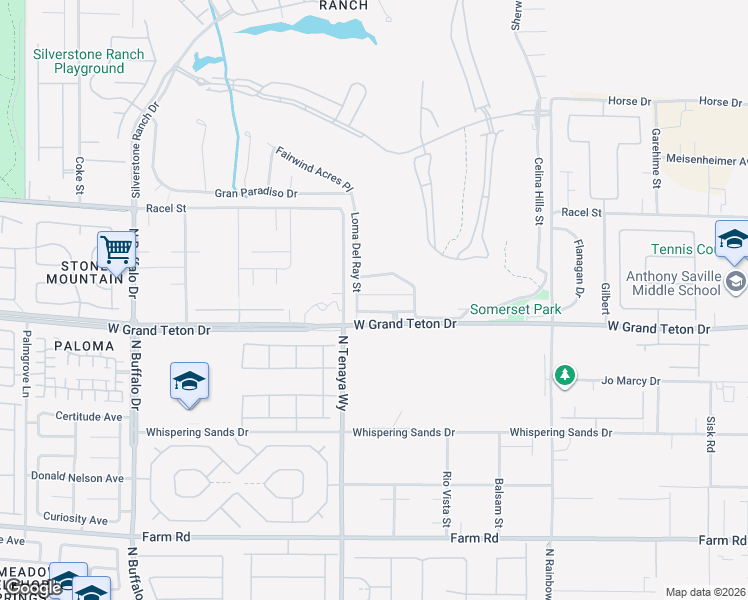 map of restaurants, bars, coffee shops, grocery stores, and more near 7117 River Meadows Avenue in Las Vegas