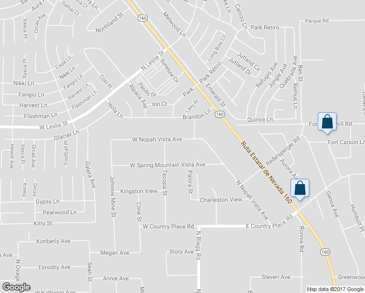 map of restaurants, bars, coffee shops, grocery stores, and more near 131 West Nopah Vista Avenue in Pahrump
