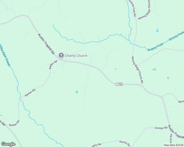 map of restaurants, bars, coffee shops, grocery stores, and more near 6067 Austin Traphill Road in Elkin