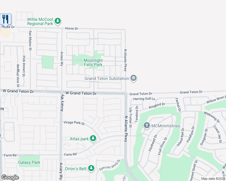 map of restaurants, bars, coffee shops, grocery stores, and more near 3813 Bowers Hollow Avenue in North Las Vegas