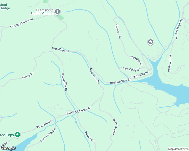 map of restaurants, bars, coffee shops, grocery stores, and more near 1681 Murrayville Road in LaFollette