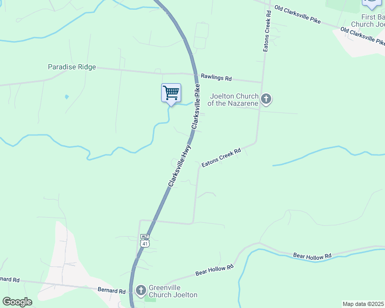 map of restaurants, bars, coffee shops, grocery stores, and more near 6056 Clarksville Pike in Nashville