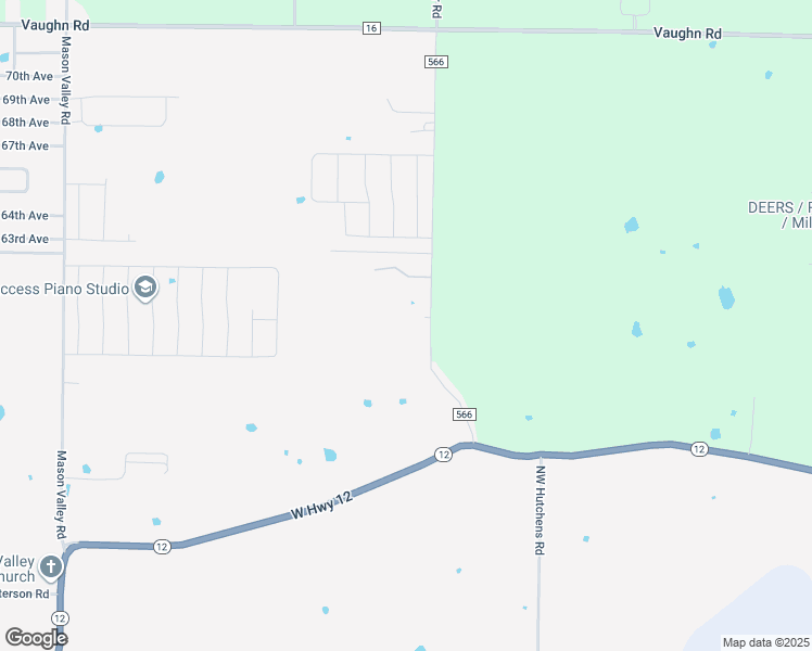 map of restaurants, bars, coffee shops, grocery stores, and more near 7150 Northwest Hutchens Road in Bentonville