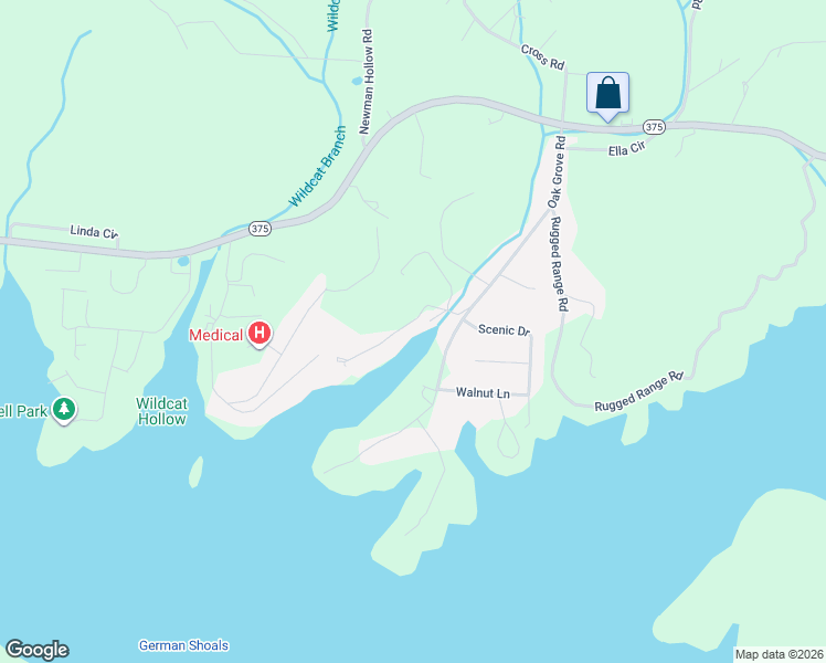 map of restaurants, bars, coffee shops, grocery stores, and more near 395 North Spoon Lane in Bean Station