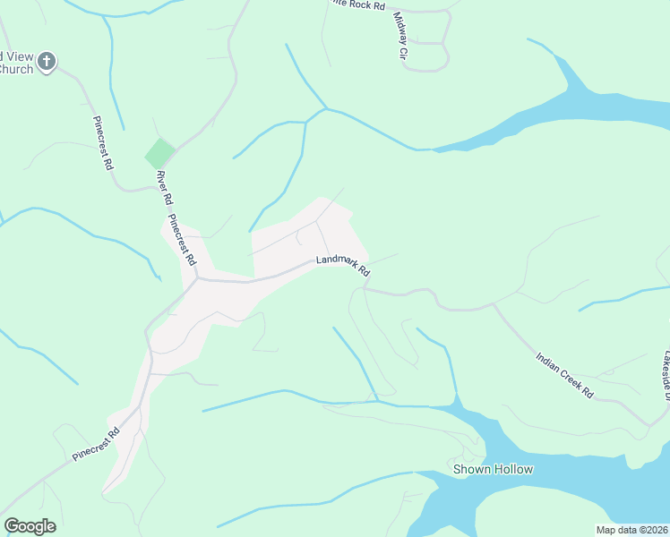 map of restaurants, bars, coffee shops, grocery stores, and more near 322 Landmark Road in Jacksboro