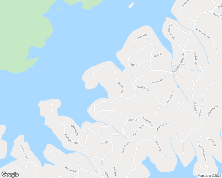 map of restaurants, bars, coffee shops, grocery stores, and more near 195 Sunset View in Sharps Chapel