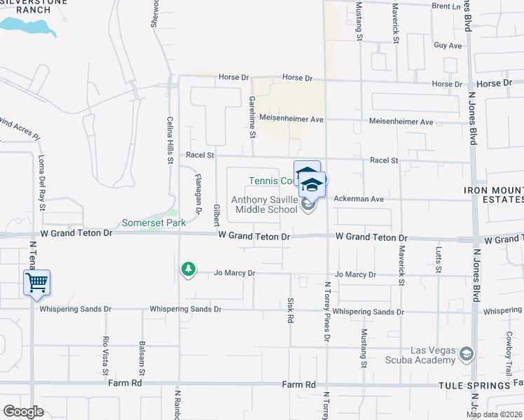 map of restaurants, bars, coffee shops, grocery stores, and more near 6575 Fence Jumper Avenue in Las Vegas