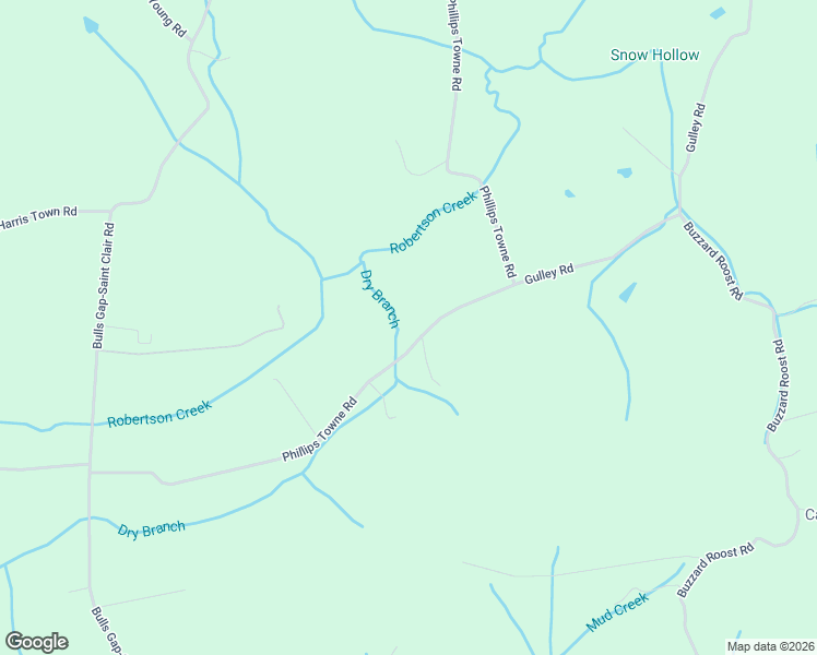 map of restaurants, bars, coffee shops, grocery stores, and more near 299 Phillips Town Rd in Bulls Gap