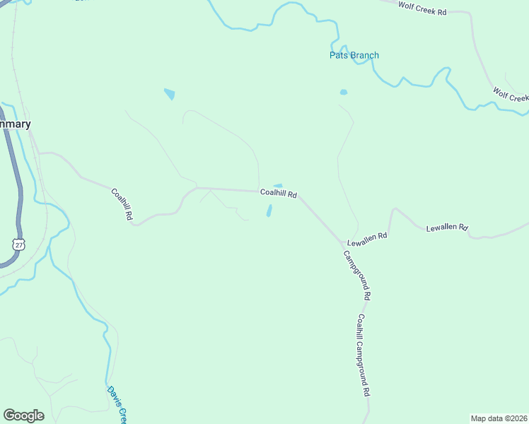 map of restaurants, bars, coffee shops, grocery stores, and more near 1354 Coalhill Road in Sunbright