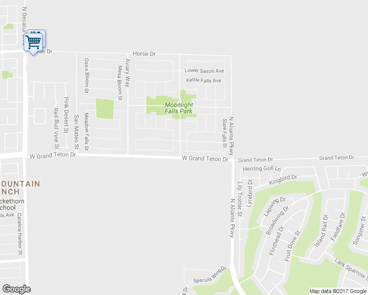 map of restaurants, bars, coffee shops, grocery stores, and more near 8021 Glacier Falls Street in North Las Vegas