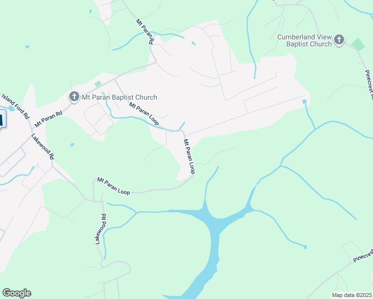 map of restaurants, bars, coffee shops, grocery stores, and more near 374 Mount Paran Loop in Jacksboro