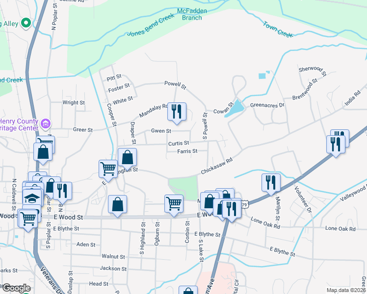 map of restaurants, bars, coffee shops, grocery stores, and more near 809 Gwen Street in Paris
