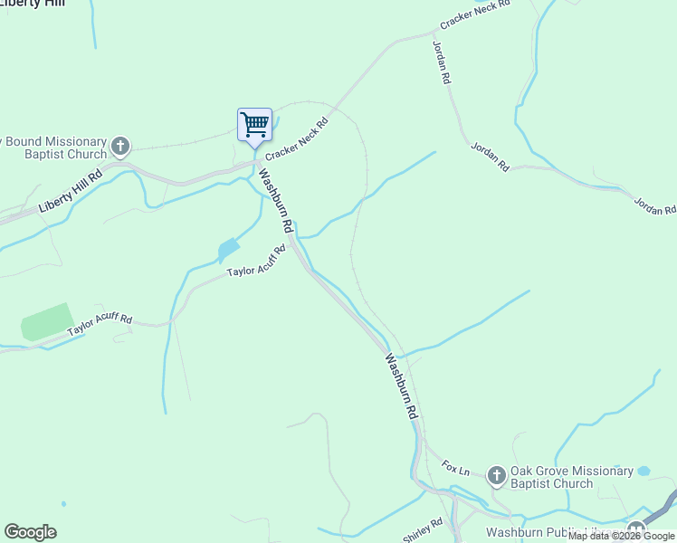 map of restaurants, bars, coffee shops, grocery stores, and more near 956 Washburn Road in Washburn