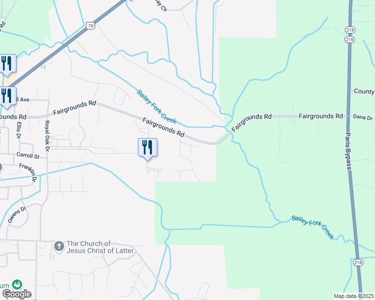 map of restaurants, bars, coffee shops, grocery stores, and more near 111 Cactus Cove in Paris