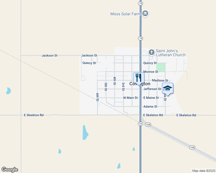 map of restaurants, bars, coffee shops, grocery stores, and more near 408 5th Street in Covington