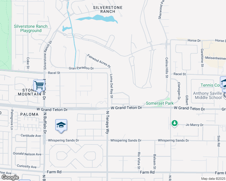 map of restaurants, bars, coffee shops, grocery stores, and more near 8109 Loma Del Ray Street in Las Vegas