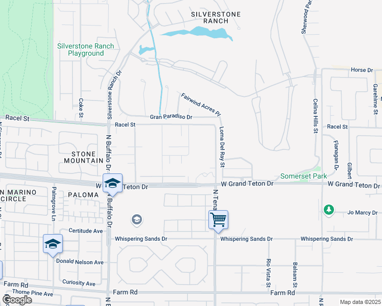 map of restaurants, bars, coffee shops, grocery stores, and more near 8180 North Monte Cristo Way in Las Vegas