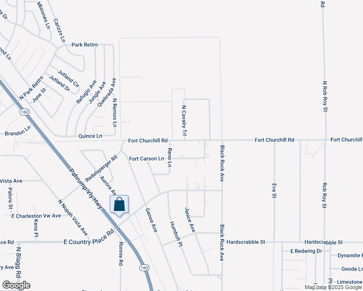 map of restaurants, bars, coffee shops, grocery stores, and more near 801 Fort Churchill Road in Pahrump