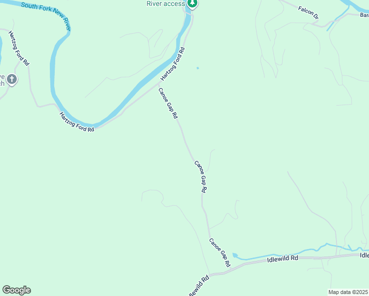 map of restaurants, bars, coffee shops, grocery stores, and more near 805 Canoe Gap Road in West Jefferson