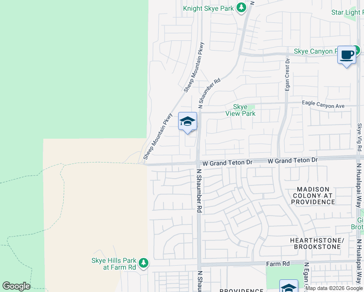 map of restaurants, bars, coffee shops, grocery stores, and more near 8060 Skye Dragon Street in Las Vegas