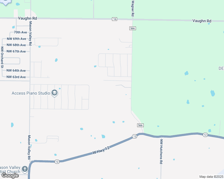 map of restaurants, bars, coffee shops, grocery stores, and more near 6980 Northwest Hutchens Road in Bentonville