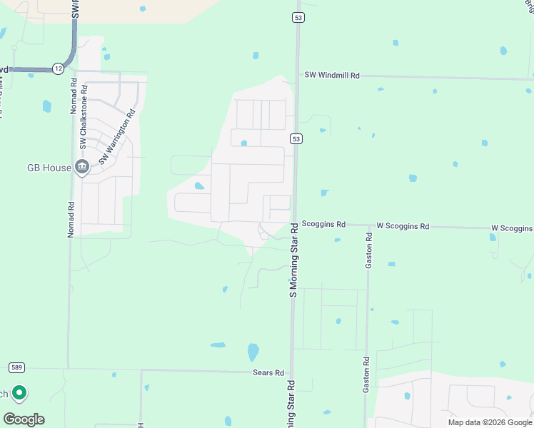 map of restaurants, bars, coffee shops, grocery stores, and more near 9195 Scoggins Morningstar in Bentonville