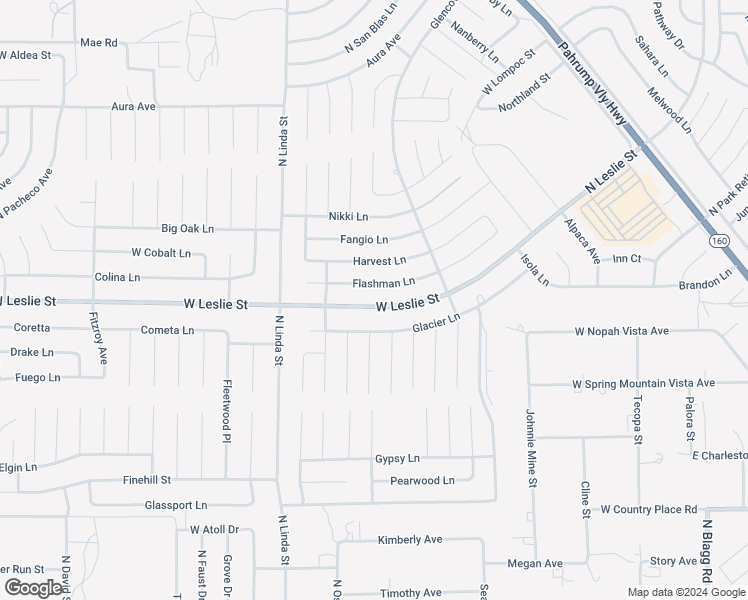 map of restaurants, bars, coffee shops, grocery stores, and more near 760 North Leslie Street in Pahrump