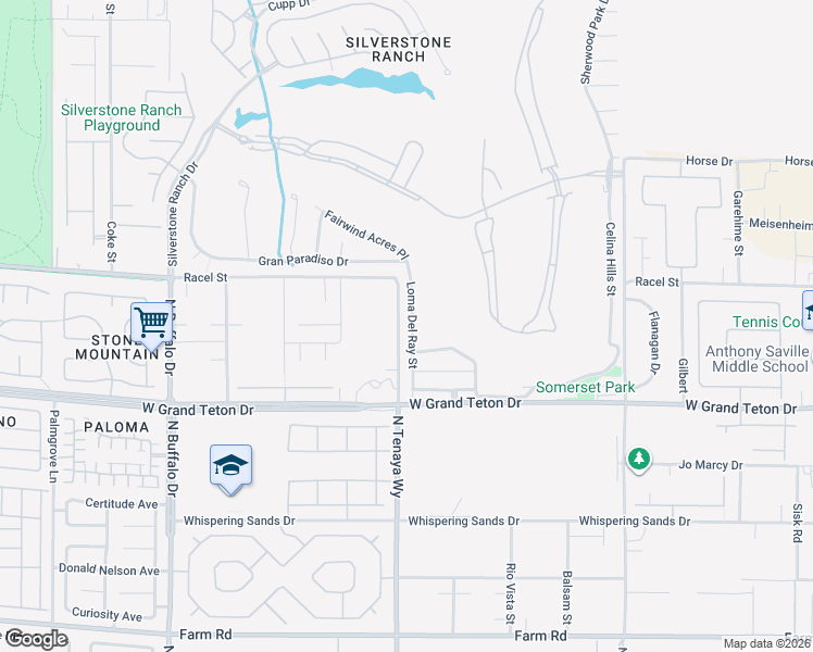 map of restaurants, bars, coffee shops, grocery stores, and more near 8113 Loma Del Ray Street in Las Vegas
