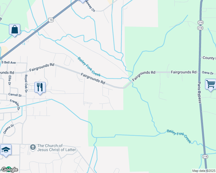 map of restaurants, bars, coffee shops, grocery stores, and more near 111 Cactus Cove in Paris