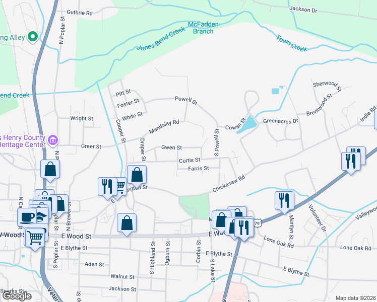 map of restaurants, bars, coffee shops, grocery stores, and more near 809 Gwen Street in Paris