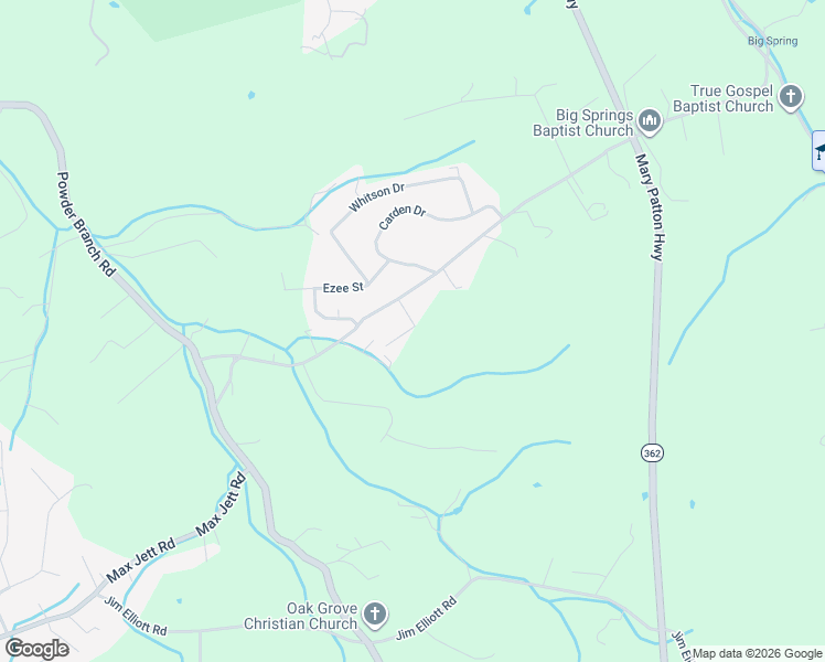 map of restaurants, bars, coffee shops, grocery stores, and more near 311 Big Springs Road in Elizabethton