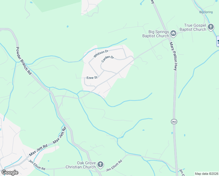 map of restaurants, bars, coffee shops, grocery stores, and more near 311 Big Springs Road in Elizabethton