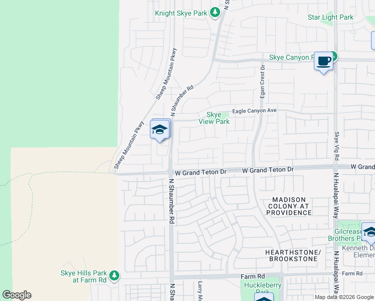 map of restaurants, bars, coffee shops, grocery stores, and more near 10636 Sariah Skye Avenue in Las Vegas