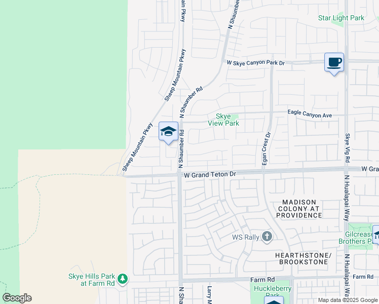 map of restaurants, bars, coffee shops, grocery stores, and more near 10664 Sariah Skye Avenue in Las Vegas