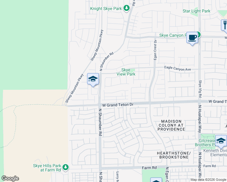 map of restaurants, bars, coffee shops, grocery stores, and more near 10618 Sariah Skye Avenue in Las Vegas