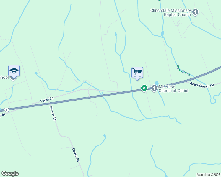 map of restaurants, bars, coffee shops, grocery stores, and more near 2805 Highway 11w South in Rutledge