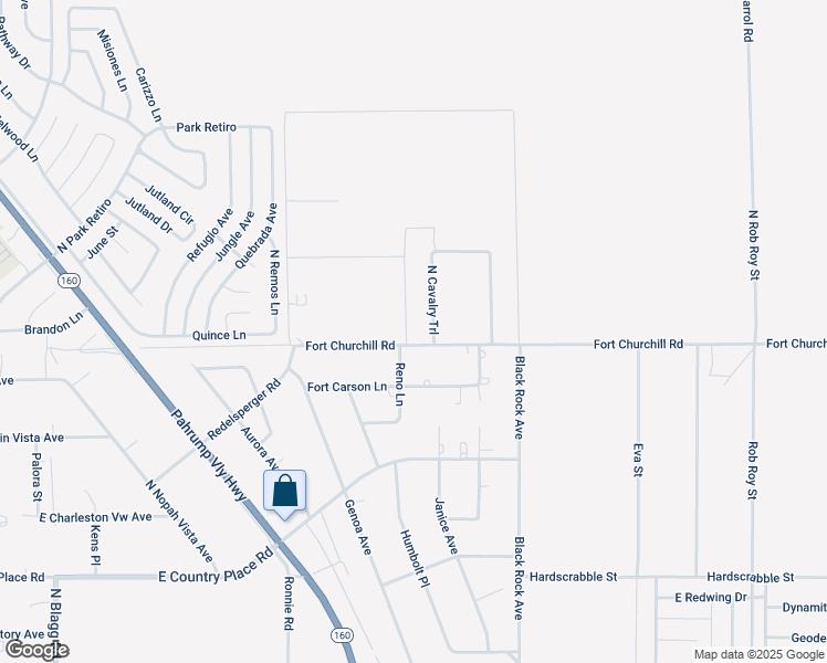 map of restaurants, bars, coffee shops, grocery stores, and more near 760 Fort Churchill Road in Pahrump