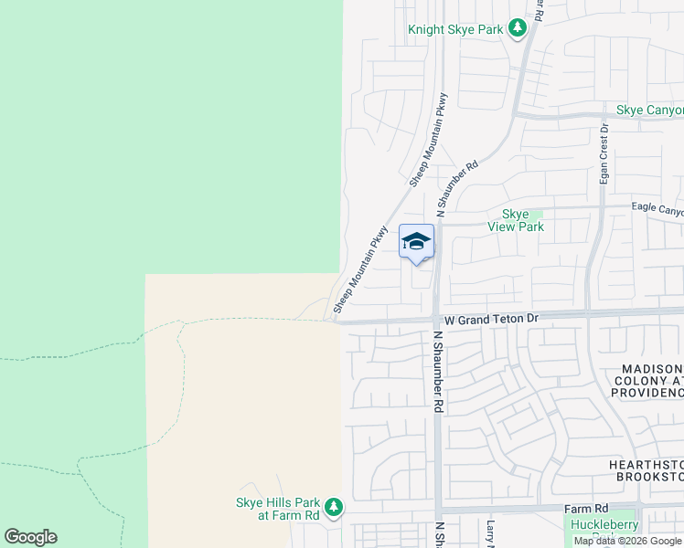 map of restaurants, bars, coffee shops, grocery stores, and more near Pole Line Rd in Las Vegas