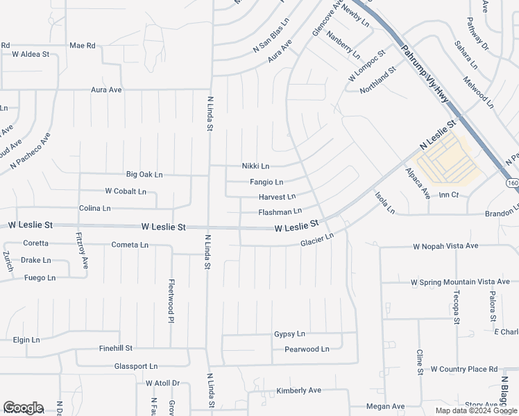 map of restaurants, bars, coffee shops, grocery stores, and more near 820 Flashman Lane in Pahrump