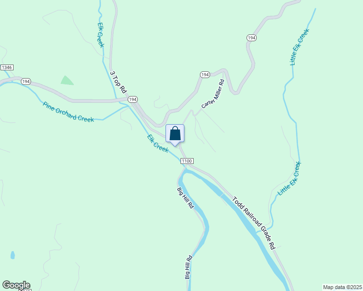 map of restaurants, bars, coffee shops, grocery stores, and more near 3888 Todd Railroad Grade Road in Todd
