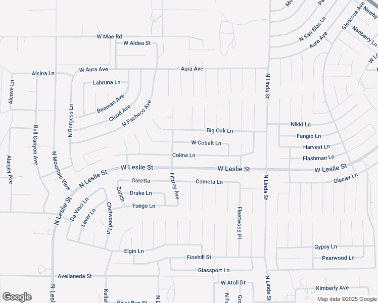 map of restaurants, bars, coffee shops, grocery stores, and more near West Colina Lane in Pahrump