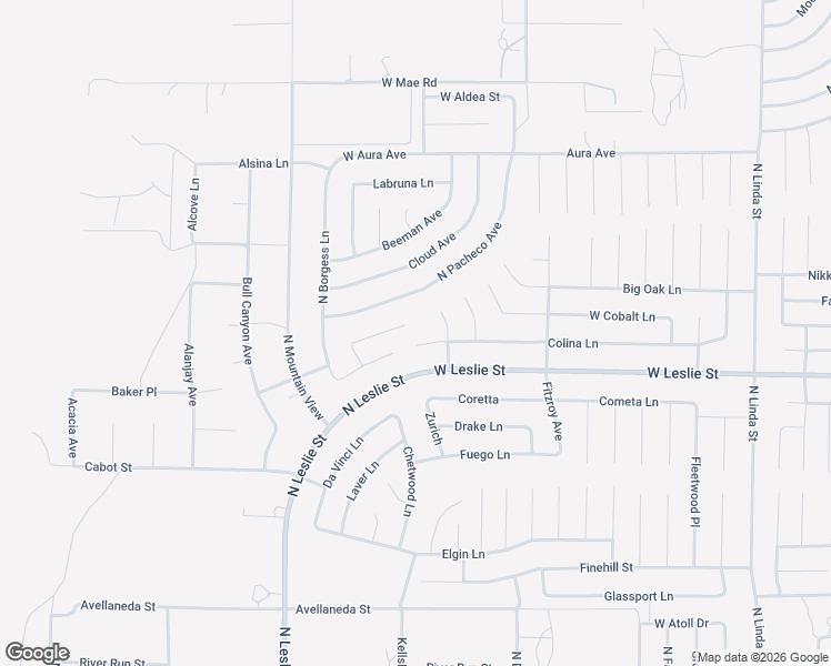 map of restaurants, bars, coffee shops, grocery stores, and more near West Colina Lane in Pahrump