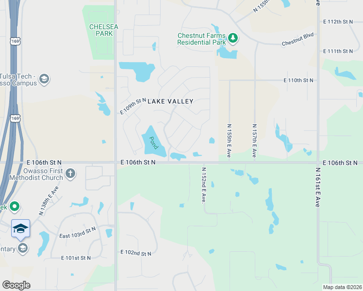 map of restaurants, bars, coffee shops, grocery stores, and more near 10712 North 153rd East Avenue in Owasso