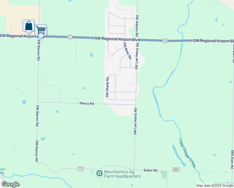 map of restaurants, bars, coffee shops, grocery stores, and more near 6303 Southwest High Meadow Boulevard in Bentonville