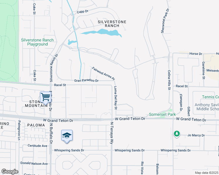 map of restaurants, bars, coffee shops, grocery stores, and more near Heather Rock Court in Las Vegas