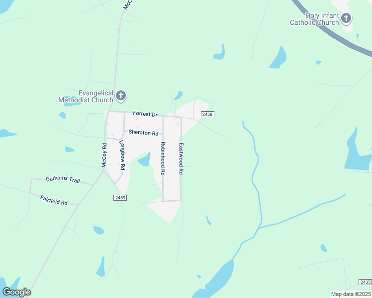 map of restaurants, bars, coffee shops, grocery stores, and more near 703 Eastwood Road in Reidsville