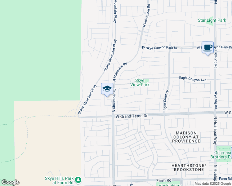 map of restaurants, bars, coffee shops, grocery stores, and more near 8115 Skye Sweep Street in Las Vegas