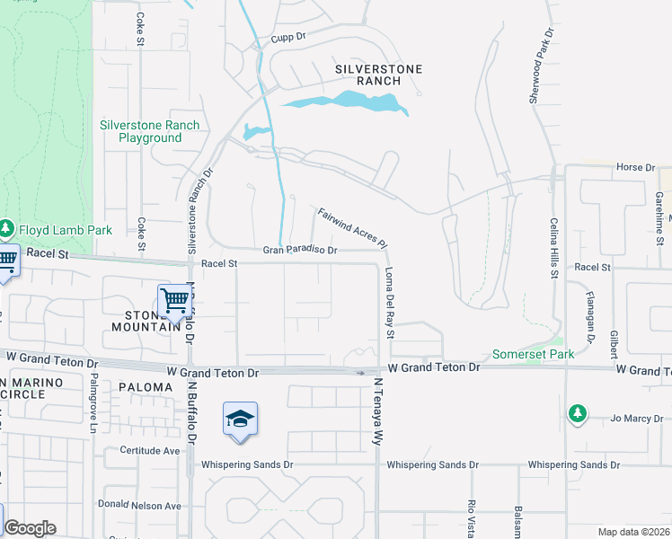 map of restaurants, bars, coffee shops, grocery stores, and more near 8180 North Monte Cristo Way in Las Vegas