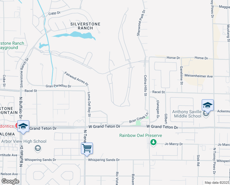 map of restaurants, bars, coffee shops, grocery stores, and more near 8164 Walden Lake Street in Las Vegas